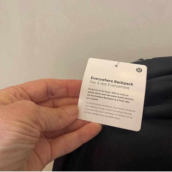 NWT Lululemon Everywhere Backpack
22L Black - Picture 4 of 7